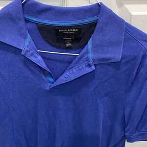 Banana Republic Men's Vibrant Blue Polo